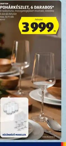 ALDI CROFTON POHÁRKÉSZLET ajánlat
