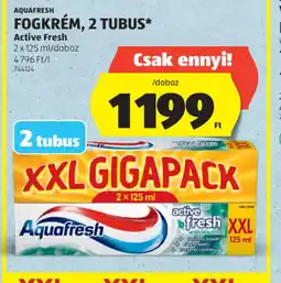 ALDI AQUAFRESH FOGKRÉM ajánlat