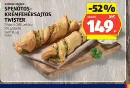 ALDI SPENTOS-KRÉMFEHÉRSAJTOS TWISTER ajánlat