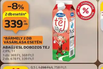 ABAÚJ ESL DOBOZOS TEJ