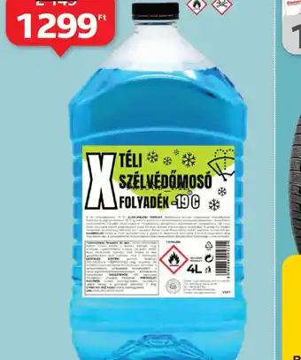 Auchan X TÉLI SZÉLVÉDŐMOS FOLYADÉK ajánlat