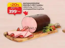 Auchan AUCHAN KEDVENC FÜSTÖLT-FŐTT KARAJ ajánlat