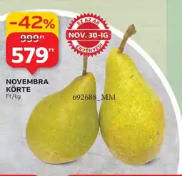 Auchan Novembra körte ajánlat