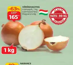 Auchan VÖRÖSHAGYMA ajánlat