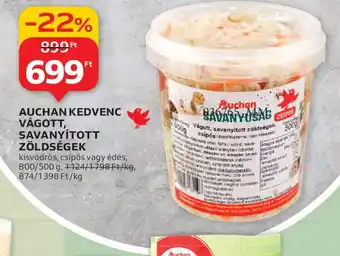 Auchan AUCHAN KEDVENC VÁGOTT, SAVANYÍTOTT ZÖLDSÉGEK ajánlat