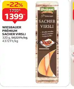 Auchan WIESBAUER PRÉMIUM SACHER VIRSLI ajánlat