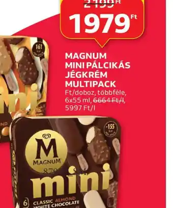 Auchan MAGNUM MINI PÁLCÁS JÉGKRÉM MULTIPACK ajánlat