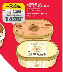 Auchan CARTE D'OR CSALÁDI JÉGKRÉM ajánlat