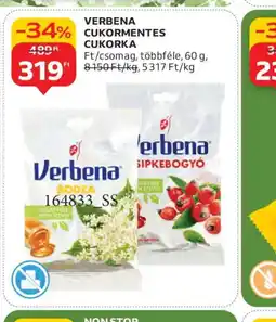 Auchan VERBENA CUKORMENTES CUKORKA ajánlat