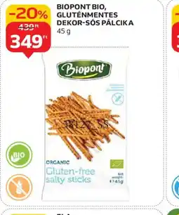 Auchan BIOPONT BIO, GLUTÉNMENTES DEKOR-SS PÁLCIKA ajánlat