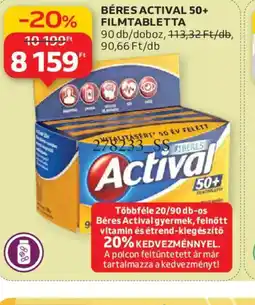 Auchan BÉRES ACTIVAL 50+ ajánlat