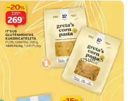 Auchan IT'S US GLUTÉNMENTES KUKORICATÉSZTA ajánlat