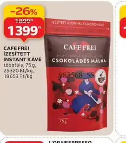 Auchan CAFE FREI ÍZESÍTETT INSTANT KÁVÉ ajánlat