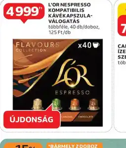 Auchan L'OR NESPRESSO KOMPATIBILIS KÁVÉKAPSZULA-VÁLOGATÁS ajánlat