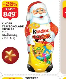 Auchan KINDER TEJCSOKOLÁDÉ MIKULÁS ajánlat