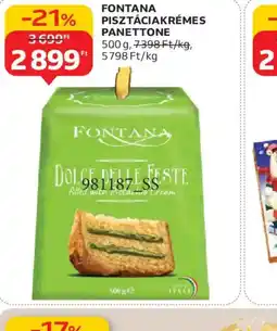 Auchan FONTANA PISZTÁCIAKRÉMES PANETTONE ajánlat