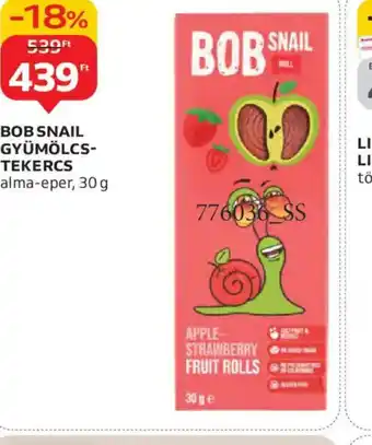 Auchan BOB SNAIL GYÜMÖLCS-TEKERCS ajánlat