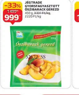 Auchan JÉGTRADE GYORSFAGYASZTOTT ŐSZIBARACK GEREZD ajánlat