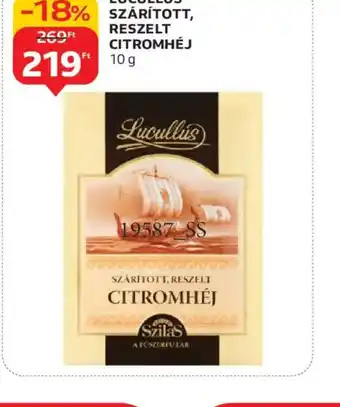 Auchan LUCULLUS SZÁRÍTOTT, RESZELT CITROMHÉJ ajánlat