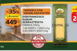 Auchan DON FRANCESCO DURUM SZÁRAZTÉSZTA ajánlat