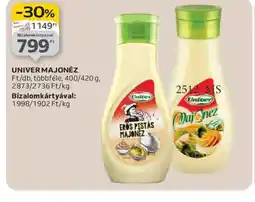 Auchan UNIVER MAJONÉZ ajánlat