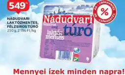 Auchan NÁDUDVARI LAKTZMENTES, FÉLZSÍROS TÚR ajánlat