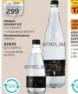 Auchan PRIMUS ÁSVÁNYVÍZ ajánlat
