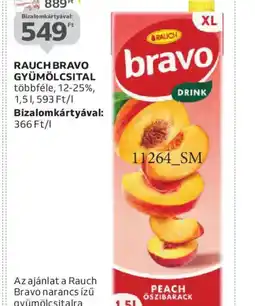 Auchan RAUCH BRAVO GYÜMÖLCSITAL ajánlat