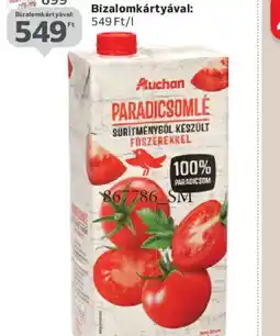 Auchan AUCHAN KEDVENC PARADICSOMLÉ ajánlat