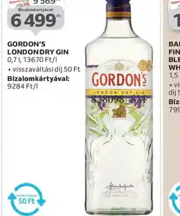 Auchan GORDON'S LONDON DRY GIN ajánlat