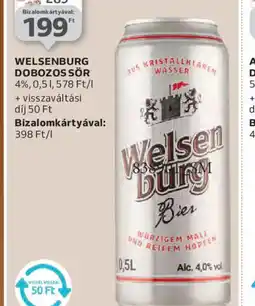 Auchan WELSENBURG DOBOZOS SÖR ajánlat