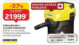 Auchan KÄRCHER WD 1 CLASSIC PORSZÍVÓ ajánlat