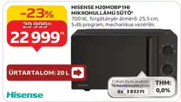 Auchan HISENSE H20MOBP1HI MIKROHULLÁMÚ SÜTŐ ajánlat
