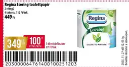 Coop Regina Ecoring toalettpapír ajánlat