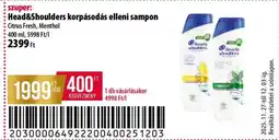 Coop Head&Shoulders korpásodás elleni sampon ajánlat