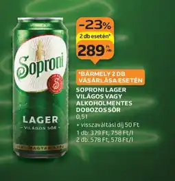 Auchan SOPRONI LAGER ajánlat