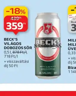 Auchan BECK'S ajánlat