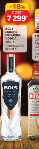 Auchan BOLS MARINE PREMIUM VODKA ajánlat