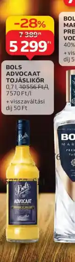Auchan BOLS ADVOCAAT TOJÁSLIKŐR ajánlat