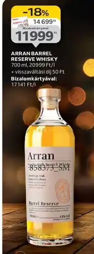 Auchan ARRAN BARREL RESERVE WHISKY ajánlat