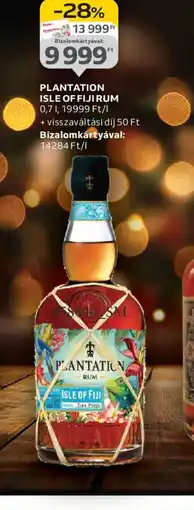 Auchan PLANTATION ISLE OF FIJI RUM ajánlat
