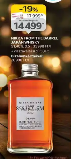 Auchan NIKKA FROM THE BARREL JAPAN WHISKY ajánlat