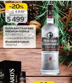 Auchan RUSSIAN STANDARD PREMIUM VODKA ajánlat