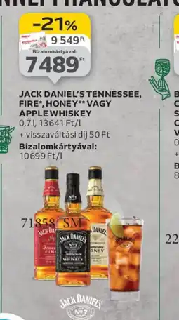 Auchan JACK DANIEL'S TENNESSEE WHISKEY ajánlat