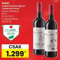 Spar Teleki Cabernet Sauvignon, Cabernet Franc ajánlat