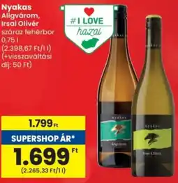 Spar Nyakas Aligvárom, Irsai Olivér ajánlat