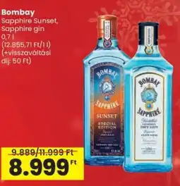 Spar Bombay Sapphire Sunset, Sapphire gin ajánlat