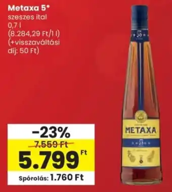 Spar Metaxa 5 ajánlat