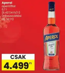 Spar Aperol aperitifital ajánlat