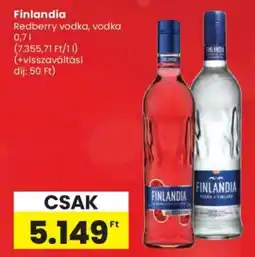 Spar Finlandia Redberry vodka, vodka ajánlat